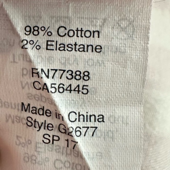 Madewell 9 in High Riser Skinny Skinny Crop Pants Red and White Size 29 - Picture 6 of 7